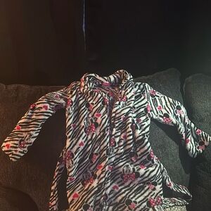 Girls Disney Mini Mouse Plush Robe Size 6-6X